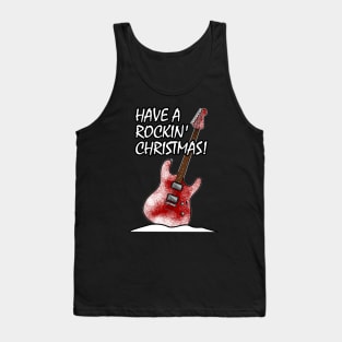 Have A Rockin' Christmas Electric Guitar Tank Top